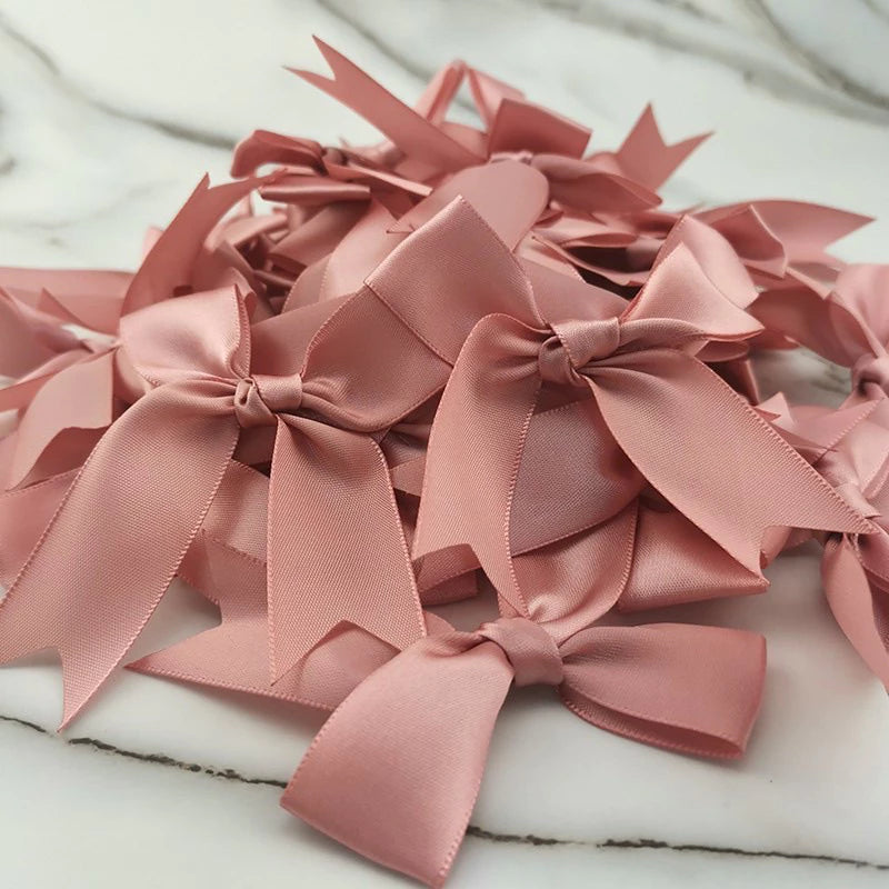 (50pcs/pack) 1'' Satin Ribbon Handmade 8.5cm Wide Swallowtail Bowknot For DIY Craft