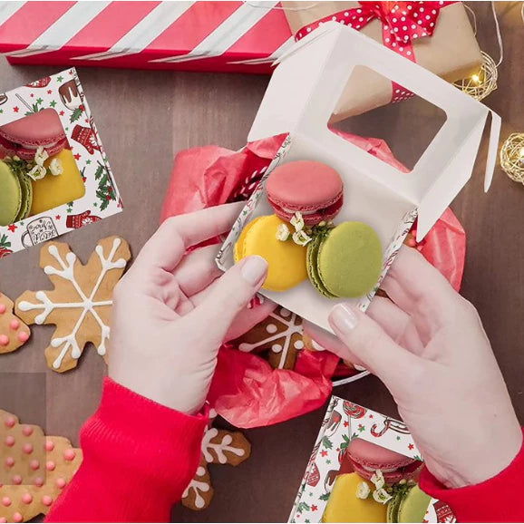 10pcs christmas paper box with window, Paper Box Mailer Box Carton box for gifts box