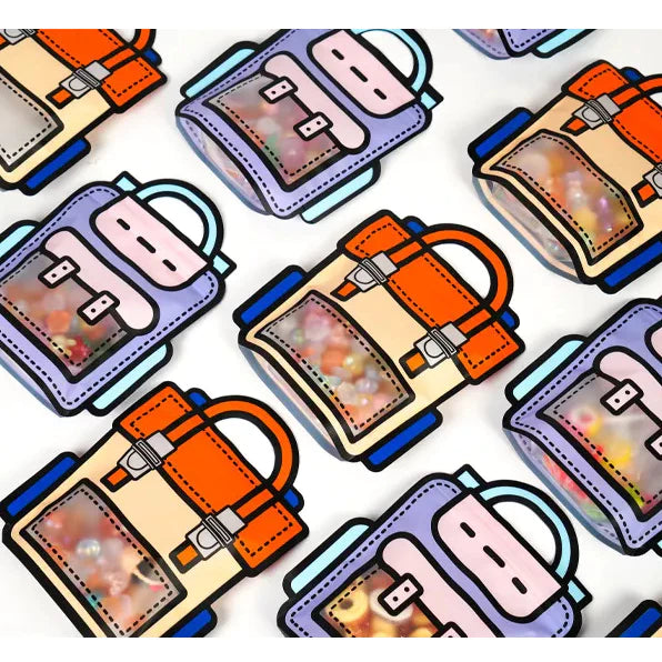 Window Plastic Self-sealing Candy Bags, Candy Bags for Birthday Party Loot Bag