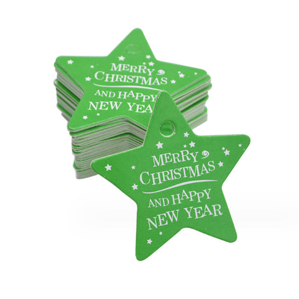 100Pcs/50pcs Christmas paper hand card wedding party paper tag