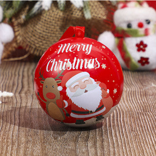 1PC RANDOM Christmas round elf Balls Ornaments For Xmas Tree Christmas Decoration