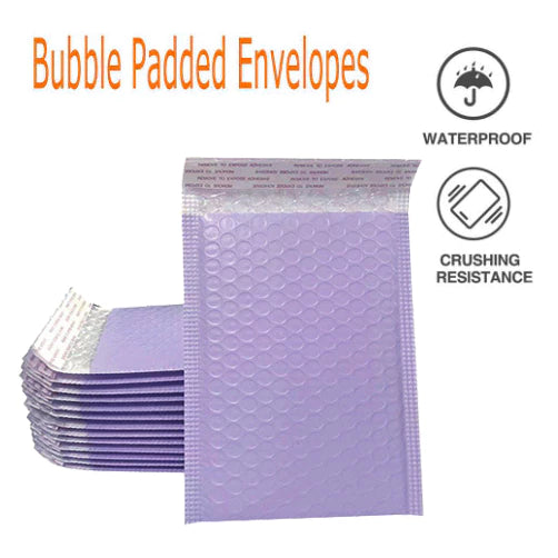 LIGHT PURPLE | Bubble Mailer Plastic Padded Envelope Shipping Bag Packaging 1pc