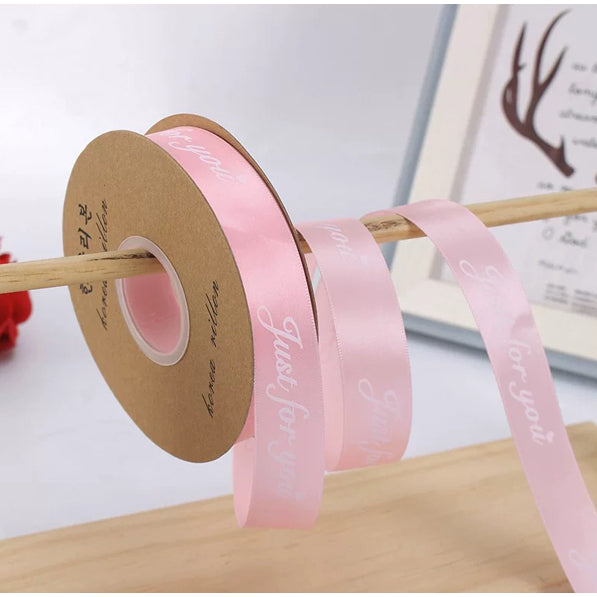 (45 Yards) 1cm 2.5cm Colorful just for you Ribbon Roll Gift Flower Wrapping Decorations II