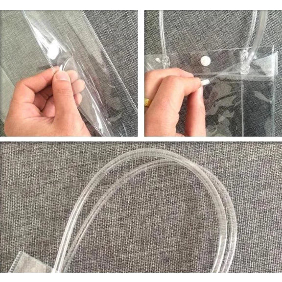 PVC/ Plastic Transparent Bag / Transparent Tote handbag gift Clear bag gift packaging bag