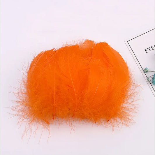 (100pcs) Feather Home Crafts Goose Transparent Bobo Ball Filler Natural