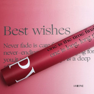 20pcs Gradient Best Wishes Bouquet Flower packaging Korean style wrapping paper