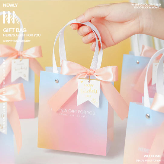 1pc Gradient Gift Tote Bag High-End Gift Bag Packaging Bag Accompanying Gift Bag Tote Bag