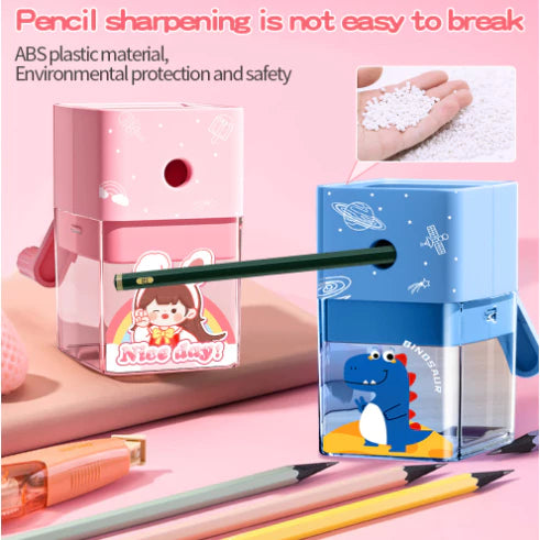 Cartoon Hand Pencil Sharpener for Kids , mechanical sharpener School Supplies Stationery