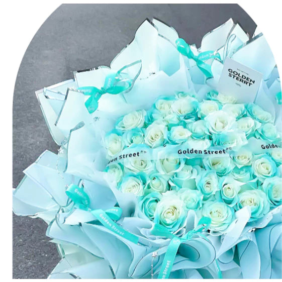 20pcs Silver Edge Waterproof Floral Wrapping Paper Sheets Frosted Bouquet Packaging Paper