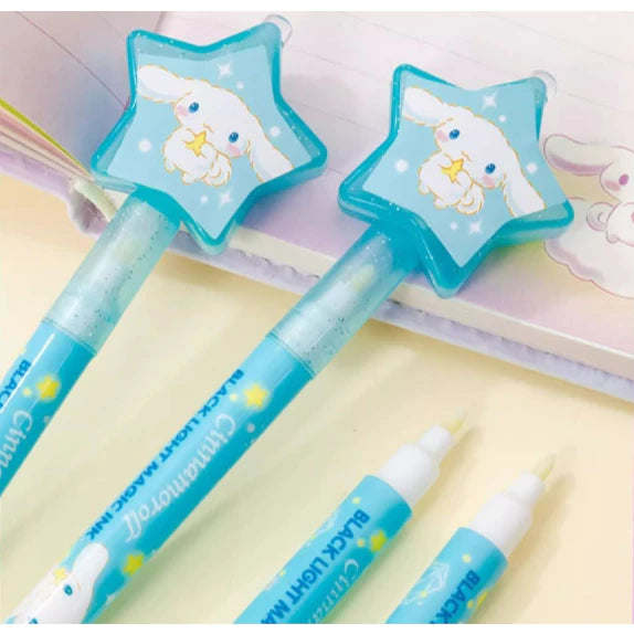 Cartoon Magic 2 in 1 UV Graffiti Black Light Combo Invisible Ink Pen Marker