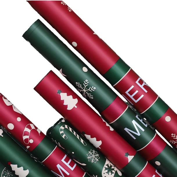 (20pcs) 57x57 Christmas Flower Snowflake Gift Wrapping Paper XMAS