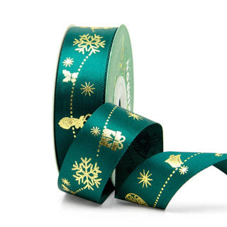 25 yards 2.5 cm Christmas Gift ribbon Wrapping merry christmas Gift satin Ribbon