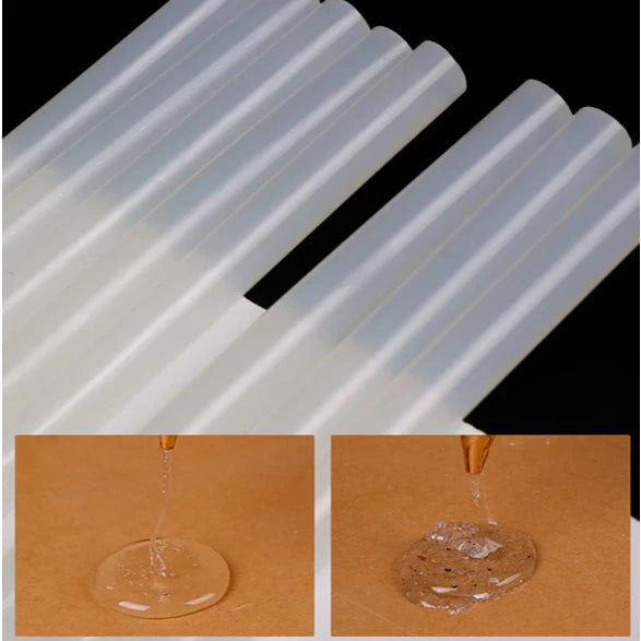 10pcs 7mm Transparent Hot Melt Gun Glue Sticks for Heat Pistol Gun Adhesive