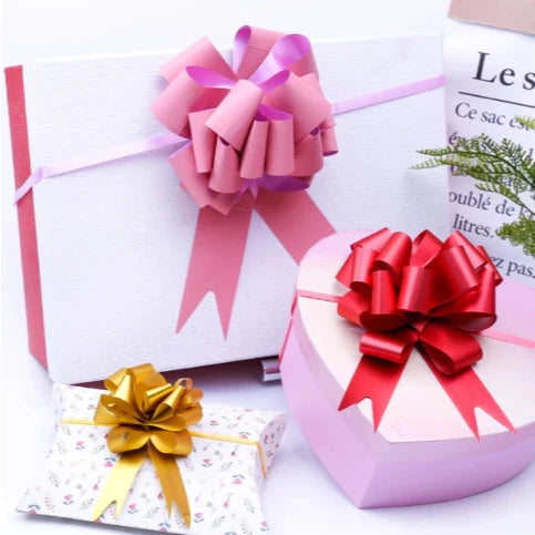 30Pcs Big Hand Pull Bows Gift Knot Ribbon DIY Wedding Gift Packaging Ribbons
