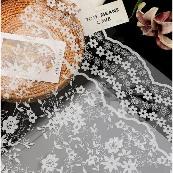 Lace cellophane transparent waterproof bouquet flower wrapper