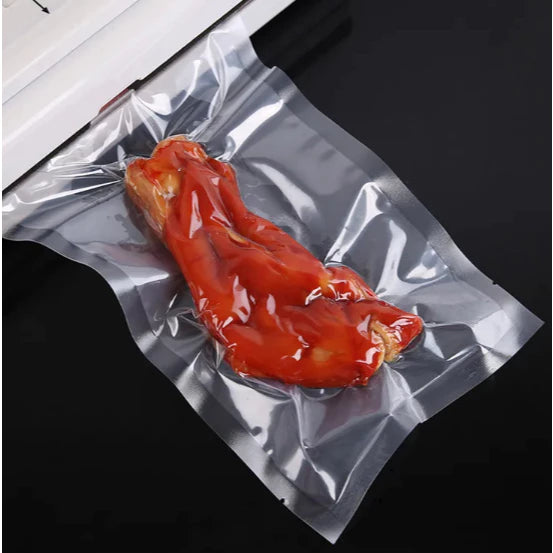 (100PCS) Clear Smooth Vacuum Bag Storage Bags For Vacuum Sealer Vacuum Packaging