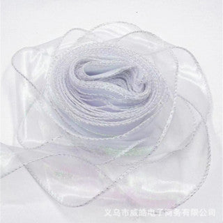 Fantasy fish tail yarn pleated yarn Ribbon With Wavy Edge Wrap Flower Gift Decoration