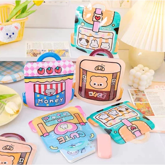 Cartoon Window Plastic Self-sealing Candy Bags, Candy Bags for Birthday Party Loot Ba
