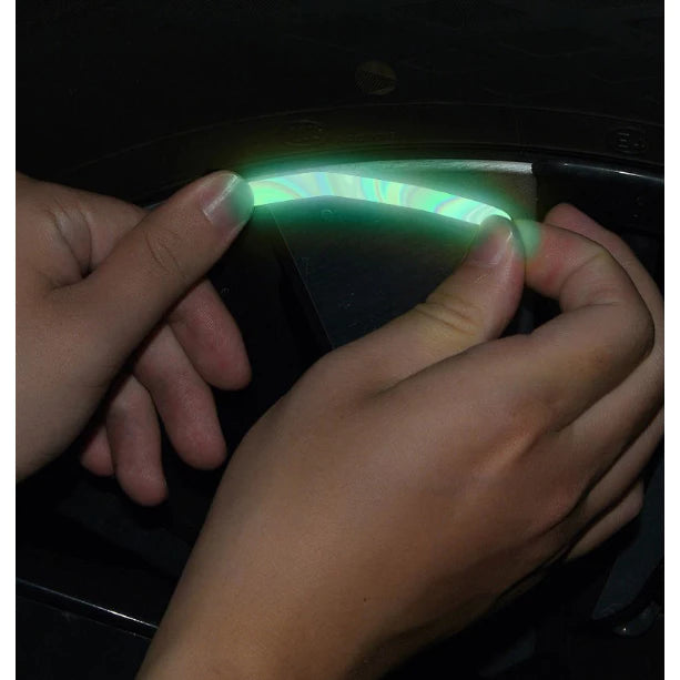 20 Pieces Dazzling Luminous Wheel Hub Strong Reflective Stickers
