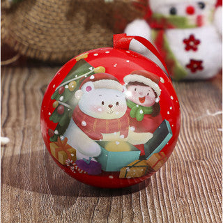 1PC RANDOM Christmas round elf Balls Ornaments For Xmas Tree Christmas Decoration