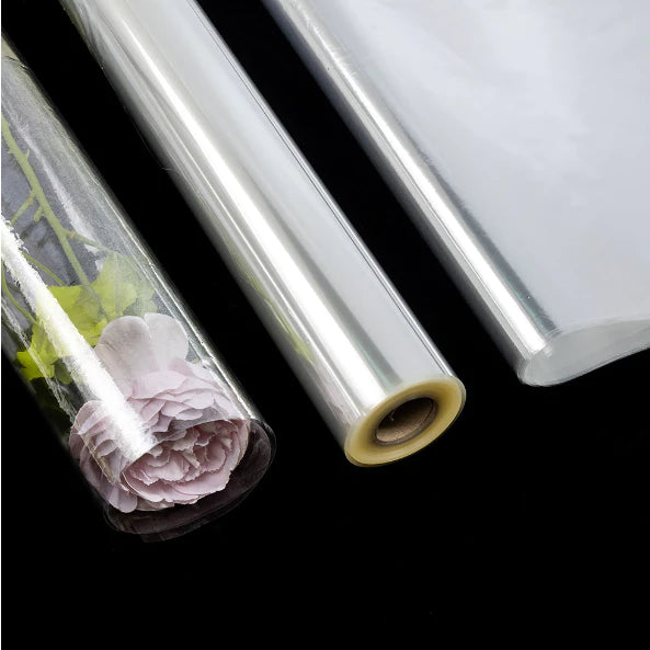 Transparent Glass Roll Flower Bouquet Wrapper waterproof plastic paper