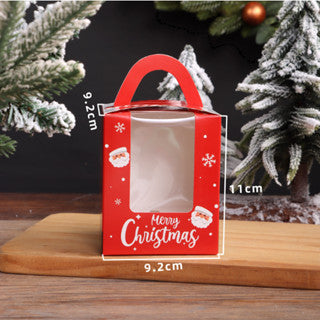 1pc Christmas window cupcake Solo packaging box muffin box egg tart box Pastry Box