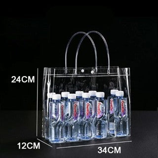 PVC/ Plastic Transparent Bag / Transparent Tote handbag gift Clear bag gift packaging bag