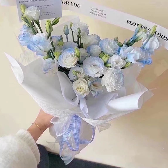 English letter glass flower bouquet wrapping per roll