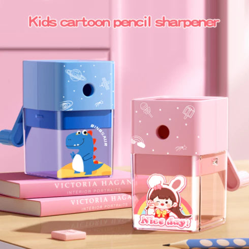 Cartoon Hand Pencil Sharpener for Kids , mechanical sharpener School Supplies Stationery