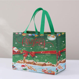 1pc Christmas Eco Bag Non Woven Fabric Waterproof Reusable Handbag Gift bag