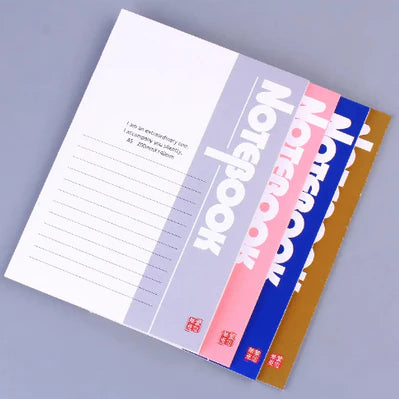 Thicked A5 Lined Adhesive Binding NoteBook Soft Writing Paper Planner Notebooks