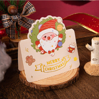 1pc New Christmas 3d greeting card Christmas small card gift message card
