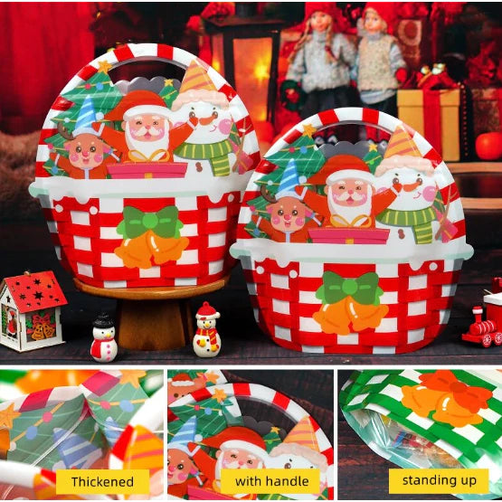 1pc Christmas Ziplock Plastic Gift Bags Candy party Packaging Bags