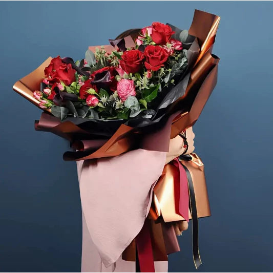 20pcs | Metallic Flower Paper Bouquet Wrapping Paper Wrapped Flower Paper