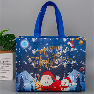 1pc Christmas Eco Bag Non Woven Fabric Waterproof Reusable Handbag Gift bag