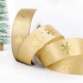 25 yards 2.5 cm Christmas Gift ribbon Wrapping merry christmas Gift satin Ribbon