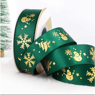 25 yards 2.5 cm Christmas Gift ribbon Wrapping merry christmas Gift satin Ribbon
