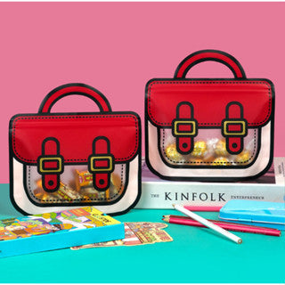 Pahiga Window Plastic Self-sealing Candy Bags, Candy Bags for Birthday Party Loot Bag
