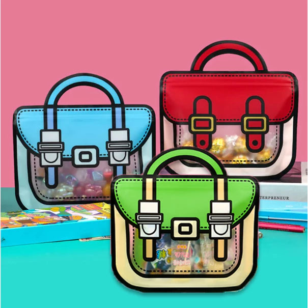 Pahiga Window Plastic Self-sealing Candy Bags, Candy Bags for Birthday Party Loot Bag