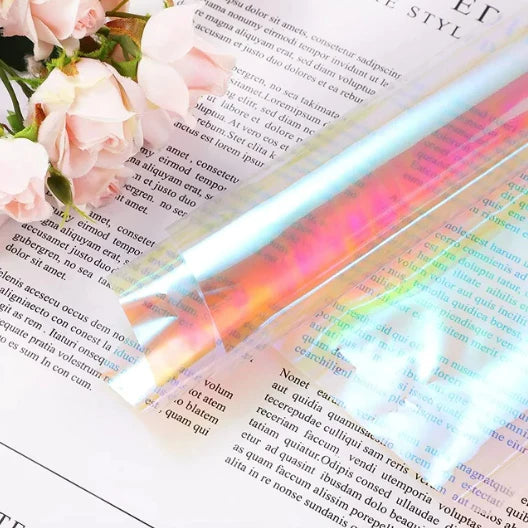 20pcs 57cm*57cm Holographic Flower wrapping film Waterproof floral wrapping paper