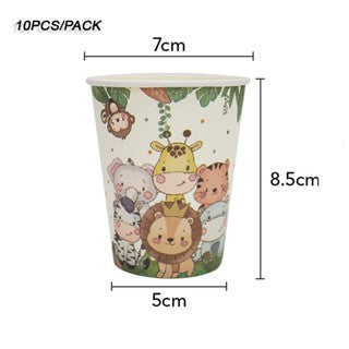 Jungle Animal Lion King Theme Design Disposable Tableware Set Jungle Safari theme