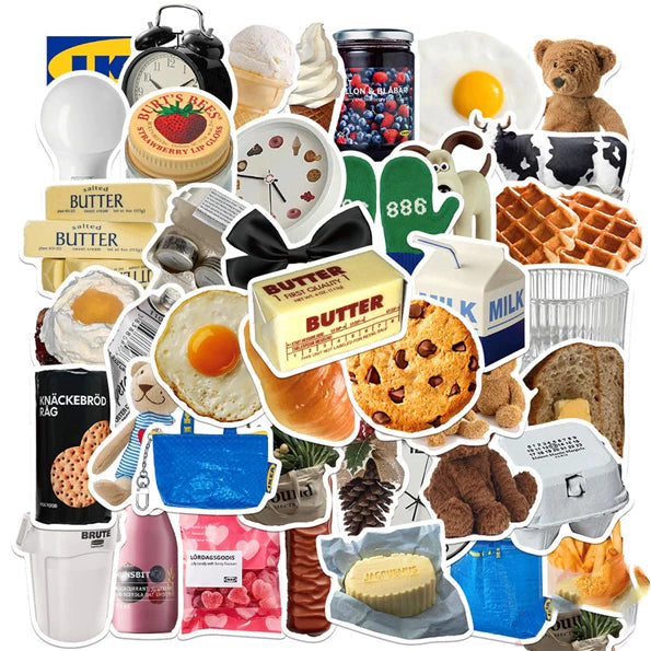 (50pcs) Series Doodle Stickers DIY Waterproof Fashion Decals Stickers
