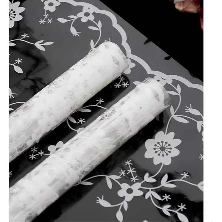 Lace cellophane transparent waterproof bouquet flower wrapper