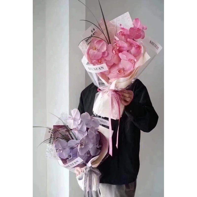 English letter glass flower bouquet wrapping per roll
