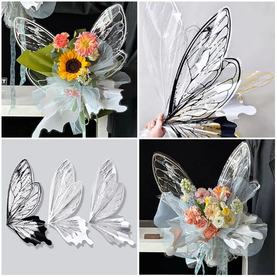 20pcs butterfly bouquet paper butterfly wrap flower paper gift diy handmade materials