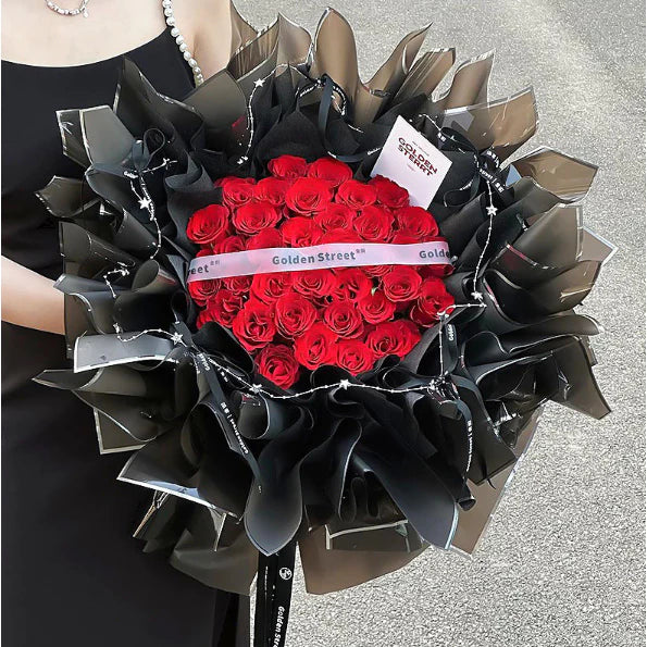 20pcs Silver Edge Waterproof Floral Wrapping Paper Sheets Frosted Bouquet Packaging Paper