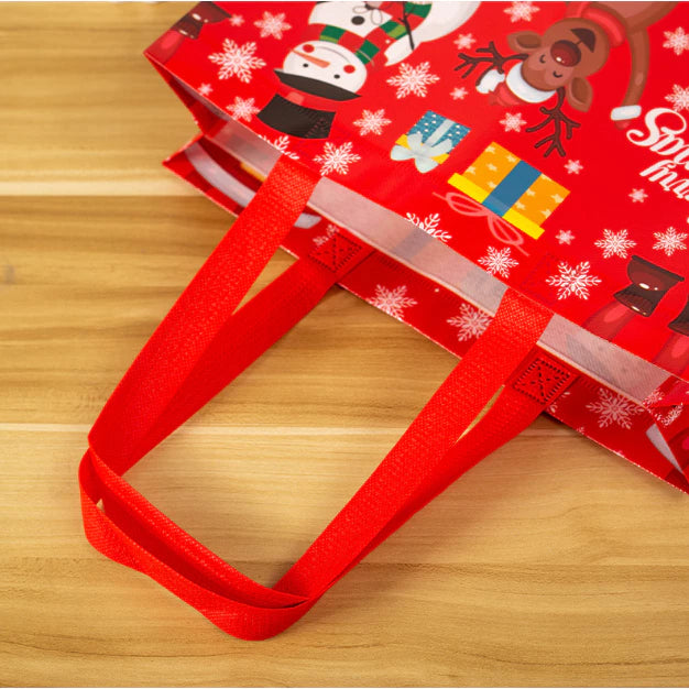 1pc Christmas Eco Bag Non Woven Fabric Waterproof Reusable Handbag Gift bag