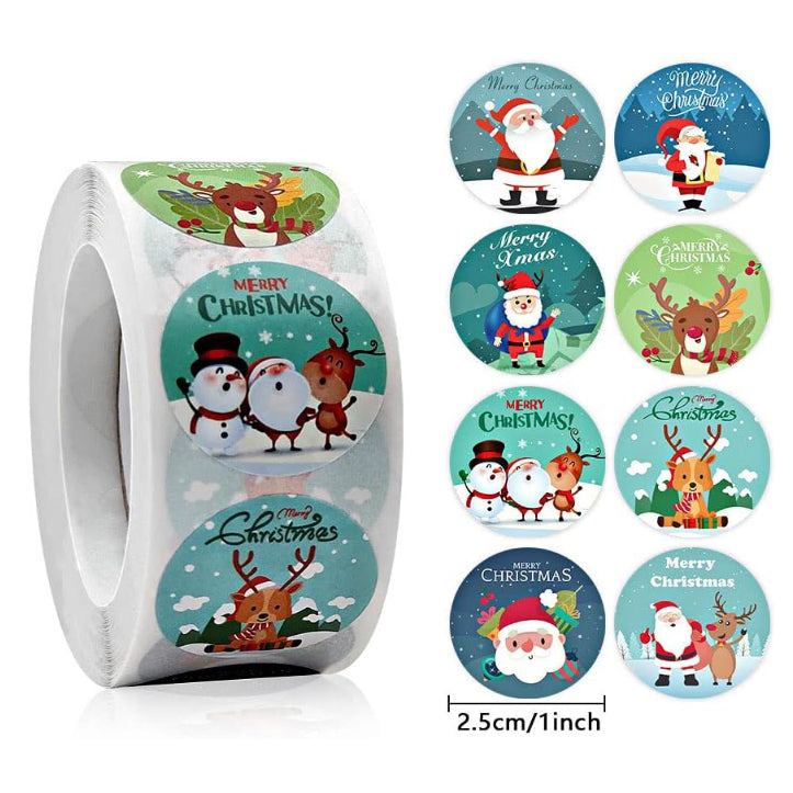 500 sheets | More Designs Stickers | self-adhesive label sealing packaging label | 2.5 cm / 1 inch