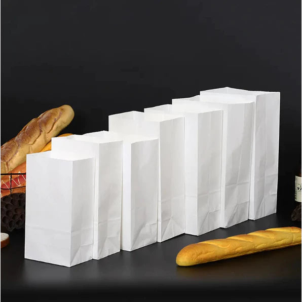 White Paper Bag by 50Pcs. Per pack| Gift Wrapping Paper Bag Kraft Paper Wrapping Bag 70gsm