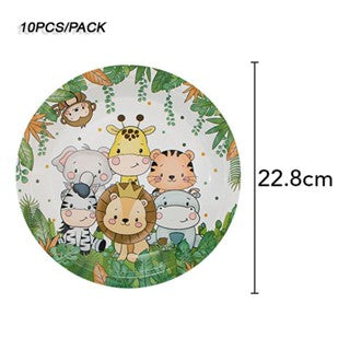 Jungle Animal Lion King Theme Design Disposable Tableware Set Jungle Safari theme